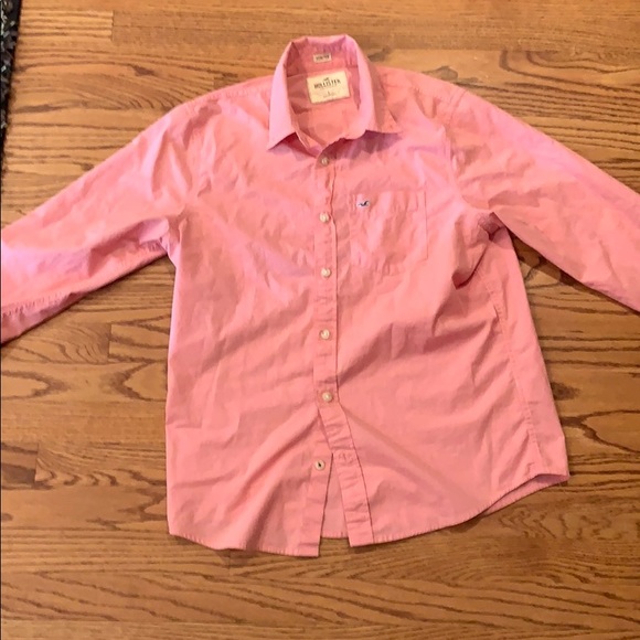 Hollister Other - Long sleeve pink button up
